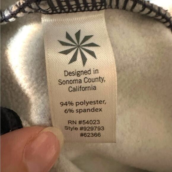 Athleta monarch geo print tech Black and Gray Mini Pencil Skirt fleece lined Sm - Picture 6 of 7